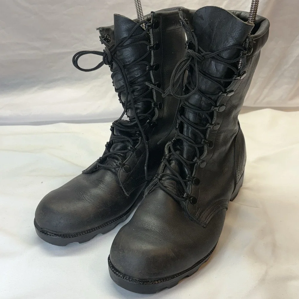 Vintage 1989 USGI RO Search Military Jungle Leather Combat Boots Men's US 9.5 D